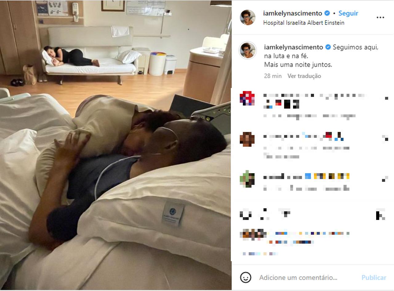 Filha posta foto visitando Pelé no hospital; estado de saúde do Rei é  atualizado - Lance!