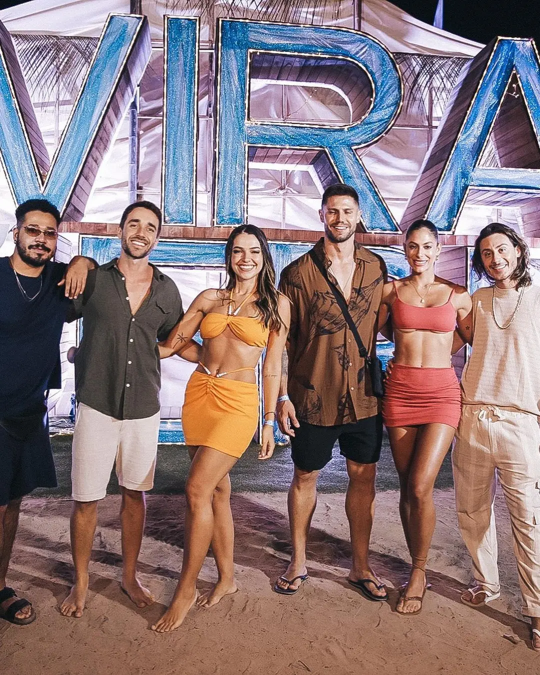 foto de famosos em réveillon em jeri