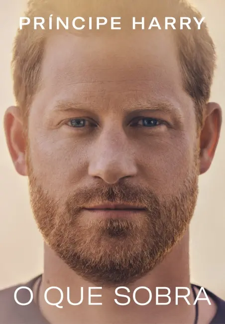 Capa da autobiografia do Príncipe Harry.