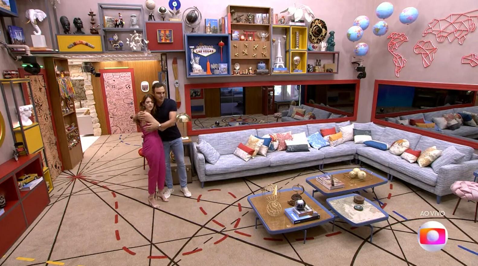 Imagem da sala do BBB 23para matéria sobre a decoração das edições anteriores do Big Brother Brasil.