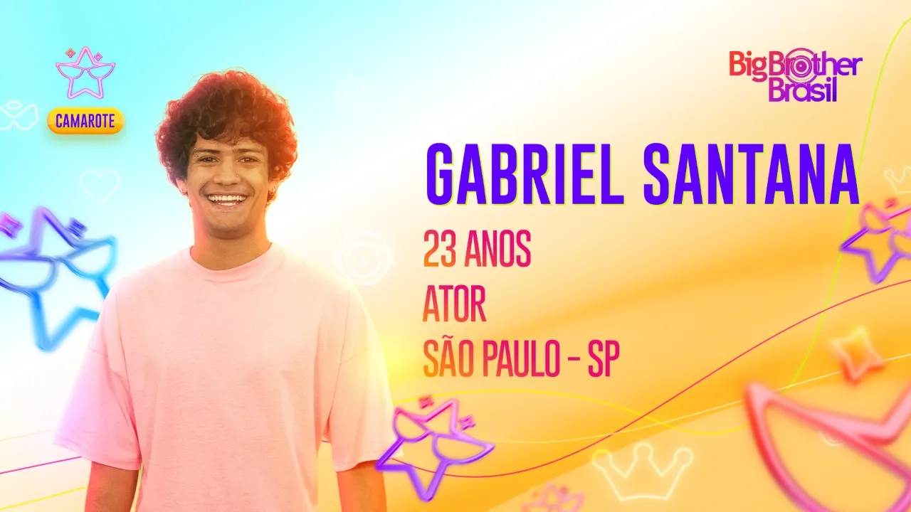 Gabriel é ator e participou de 'Pantanal'