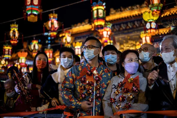 Chineses celebram Ano Novo Chinês em Hong Kong