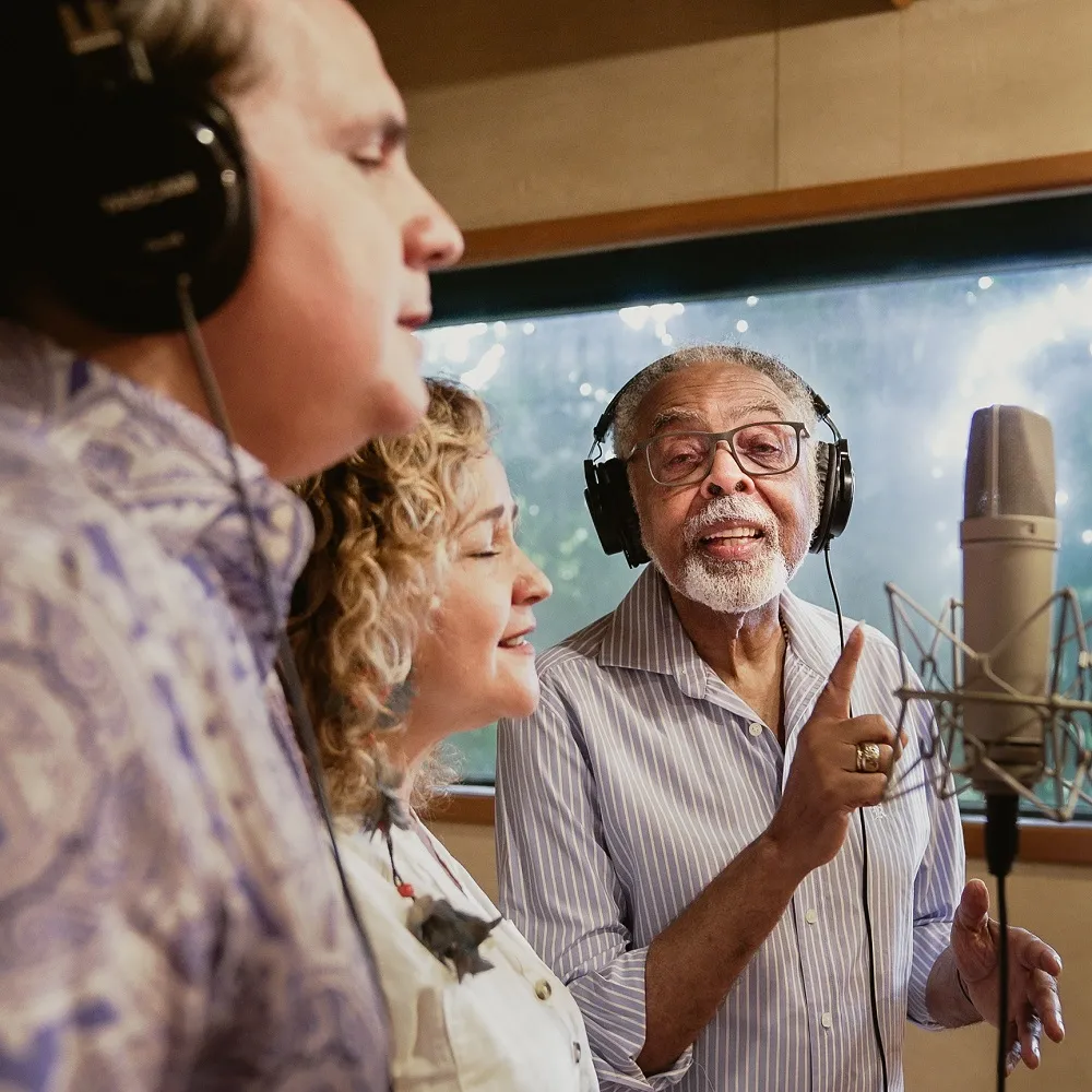 Encontro com Gil aconteceu em dezembro do ano passado no próprio estúdio do cantor e compositor, no Rio de Janeiro