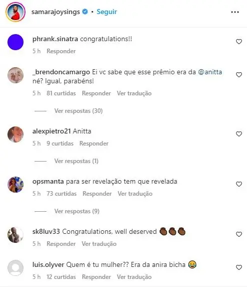 samara joy, ataques, anitta