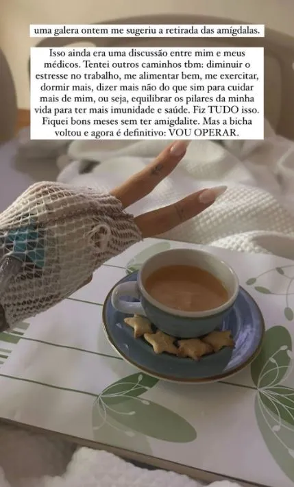 Print do storys de Bianca Andrade.