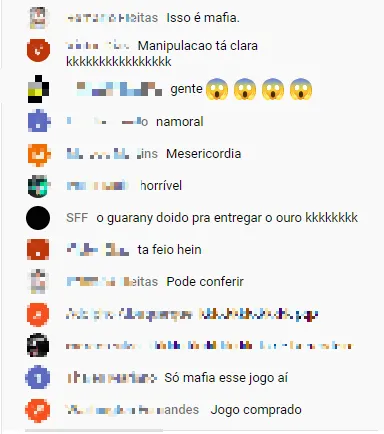 Logo após o gol, diversos torcedores protestaram no Youtube da Federação, que transmitia a partida