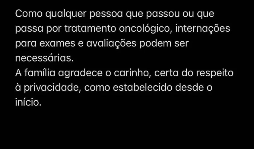Publicação foi feita pelo companheiro de Rita Lee no Instagram