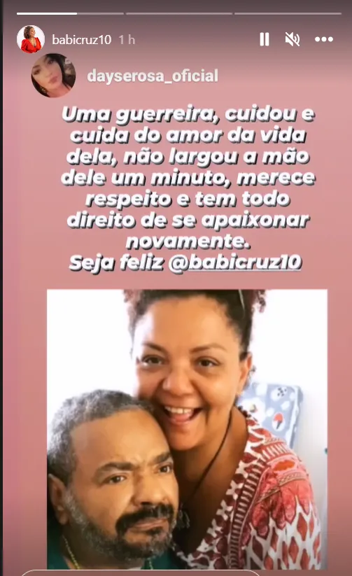 Babi Cruz compartilha publicações de apoio após assumir novo relacionamento