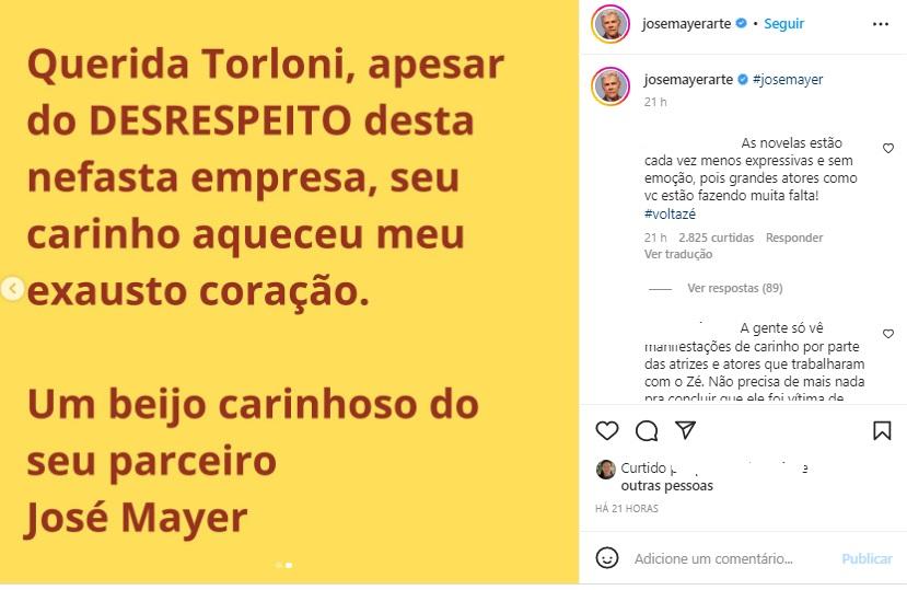 Nas redes sociais, José Mayer atacou antiga emissora; ator foi demitido