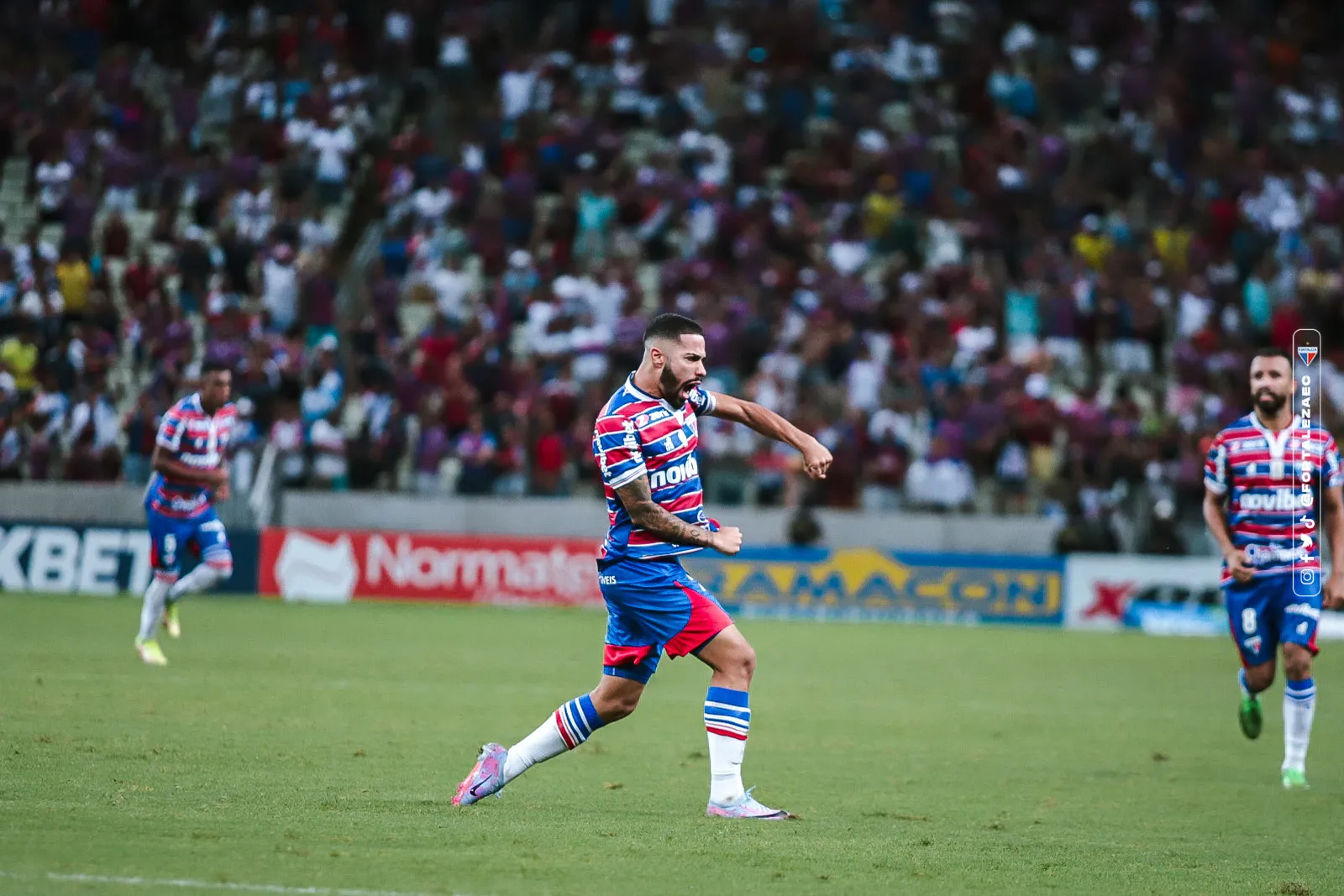 Calebe foi titular no Fortaleza e ampliou o placar logo na volta do intervalo