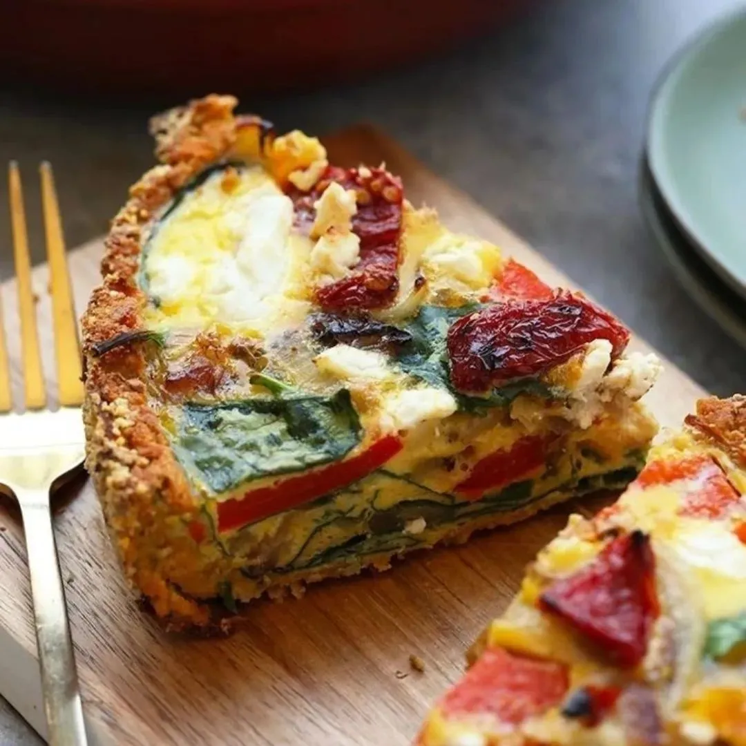 Quiche primavera no Malaguetta Restaurante