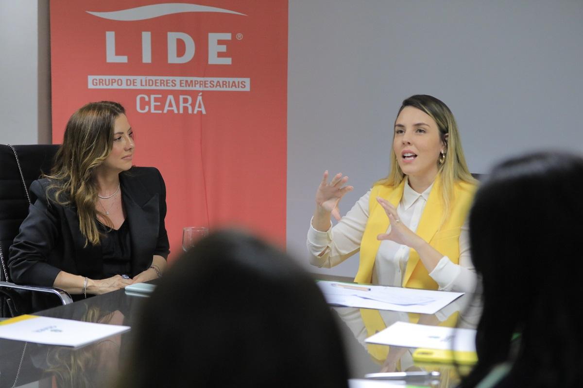 Jade Romero e Emília Buarque, presidente do Lide Ceará