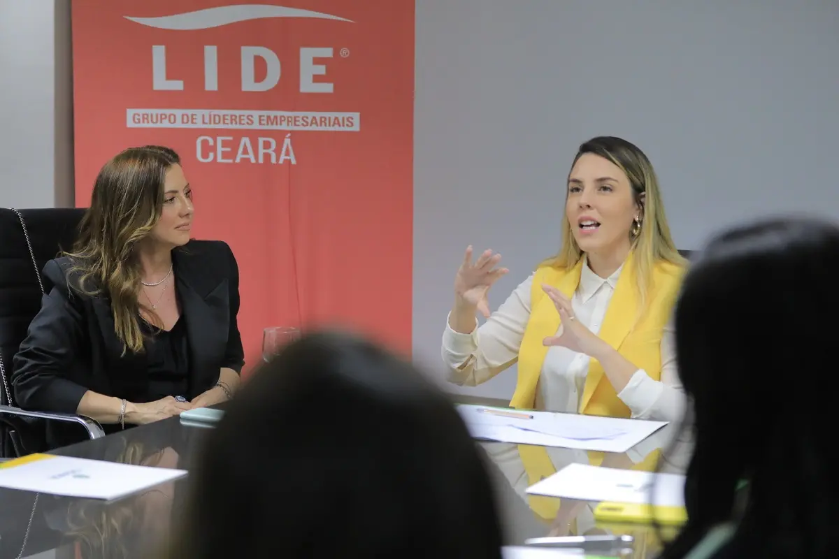 Jade Romero e Emília Buarque, presidente do Lide Ceará