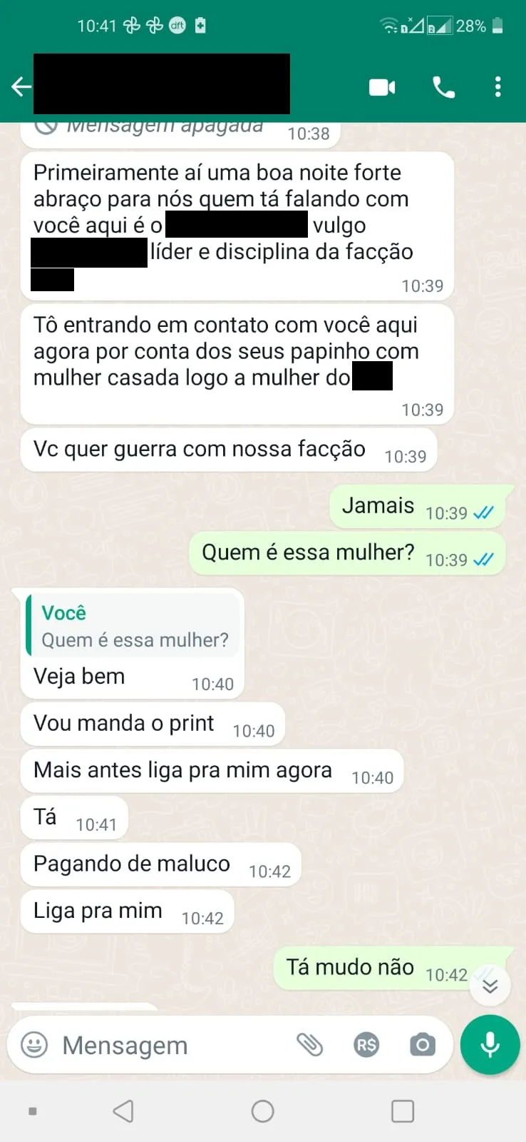 Estelionatário disse ser integrante de facção criminosa para intimidar e extorquir vítima