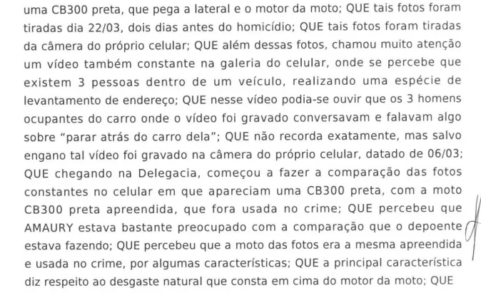 Confira trecho do inquérito policial sobre a morte da advogada e da mãe dela