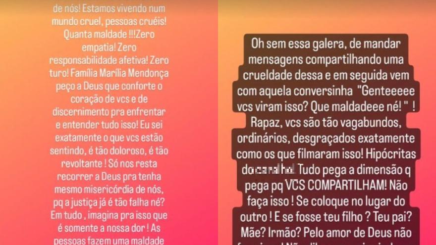 Irmã de Cristiano Araújo lamenta vazamento de fotos de Marília; cantor  também foi vítima de crime - É Hit - Diário do Nordeste