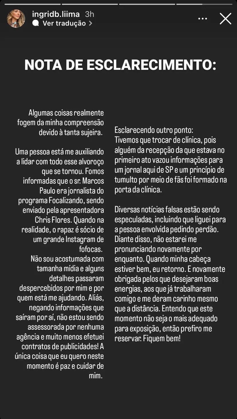 Nota de Esclarecimento