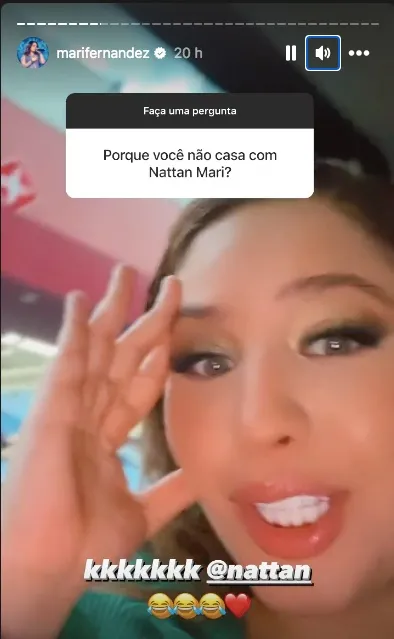 Mari respondeu a seguidor nos stories do Instagram