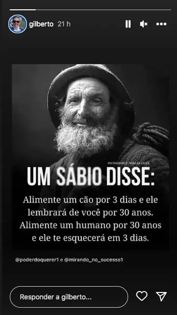 Post compartilhado pelo pai de Larissa Manoela no Instagram