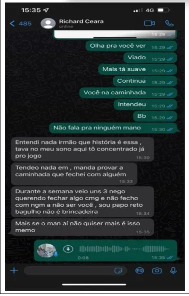 Volante Richard Coelho teria causado discussão entre apostadores; Entenda