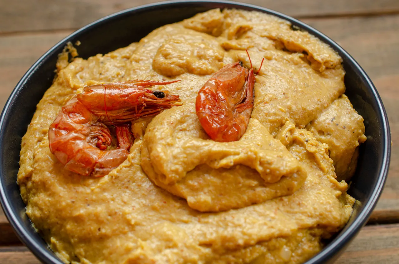Vatapá de camarão é uma das opções para os que não gostam de vatapá de frango