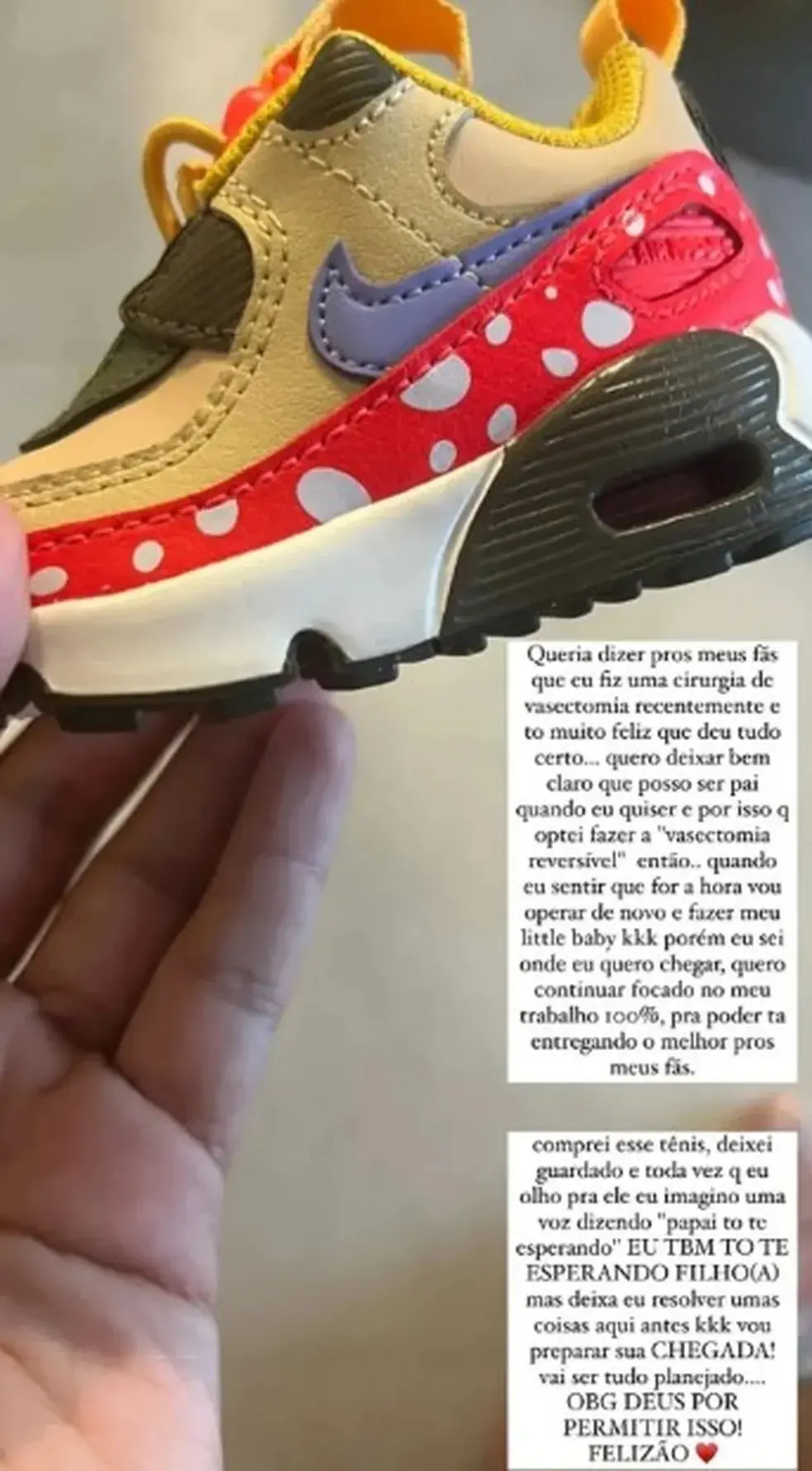 reprodução de post de mc cabelinho