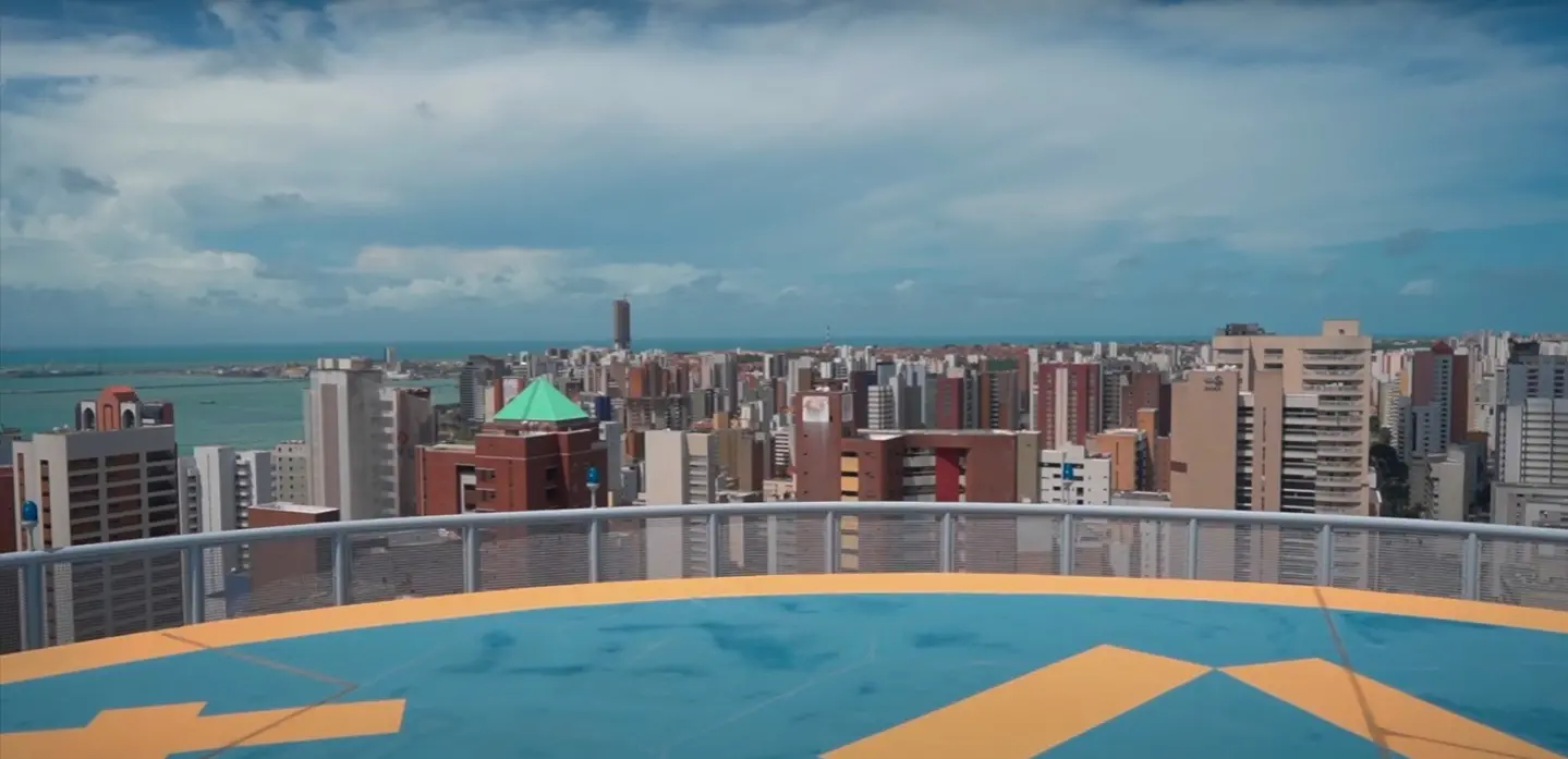 vista do heliponto do edifício mansão macêdo