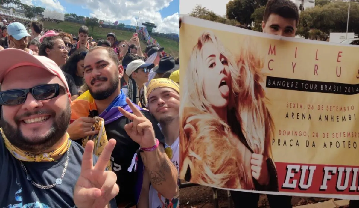 Fotos do psicólogo Júnior Vieira, de Fortaleza, em shows internacionais em São Paulo