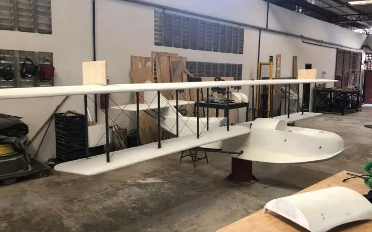 Réplica do avião Sampaio Corrêa II será instalada na Praça Pinto Martins