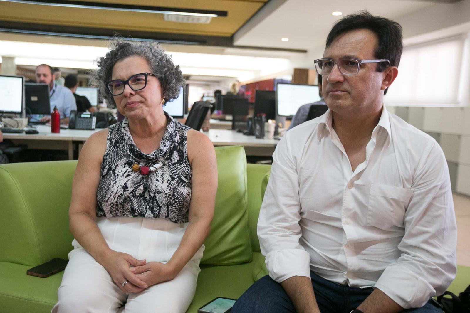 Candidatos da chapa vencedora na consulta universitária, Diana Azevedo e Custódio Almeida.