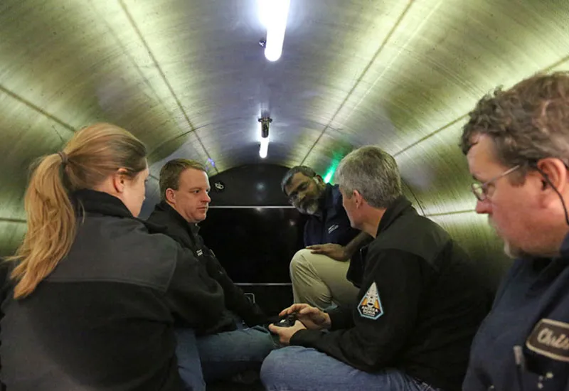 Investigadores simularam interior do submarino