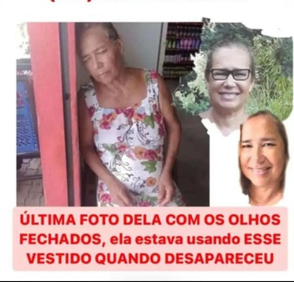 Montagem com fotos da mãe da ex bbb Jack Leal