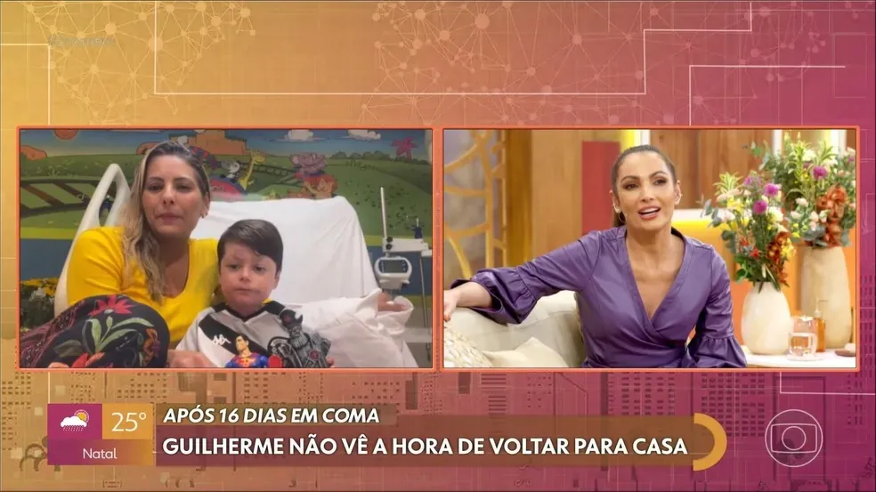 Guilherme participou do programa Encontro com Patrícia Poeta