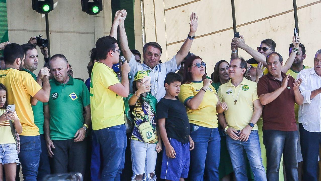 Palanque de Bolsonaro no Ceará em outubro de 2022