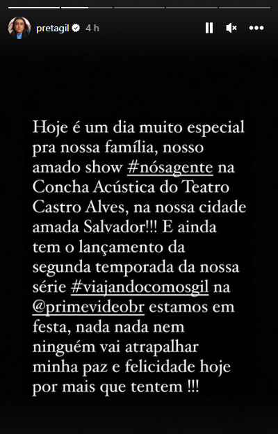 Captura de tela de stories do instagram