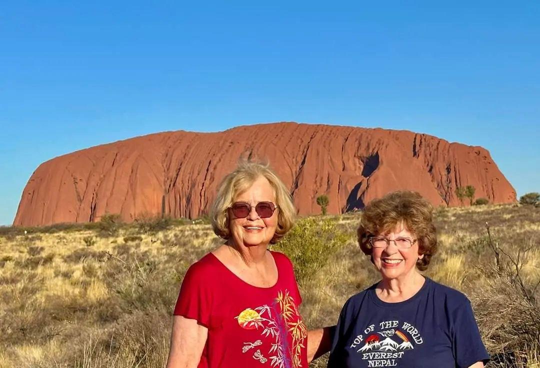 Juntas, Ellie Hamby e Sandy Hazelip visitaram a Austrália