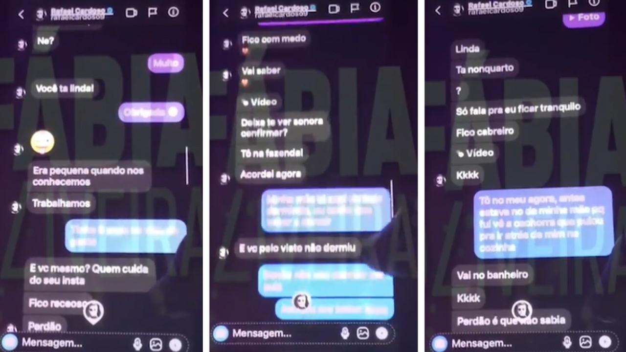 Rafael Cardoso tem conversa com adolescente de 17 anos exposta - Zoeira -  Diário do Nordeste