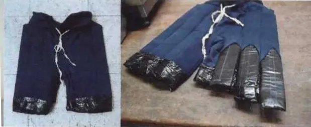 Passageiros são presos com pacotes de cocaína costurados em bermudas