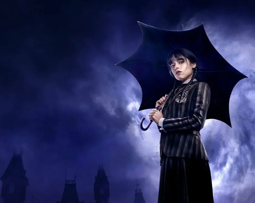 Jane Ortega é a estrela de “Wandinha”, série dirigida por Tim Burton e um dos maiores sucessos da Netflix