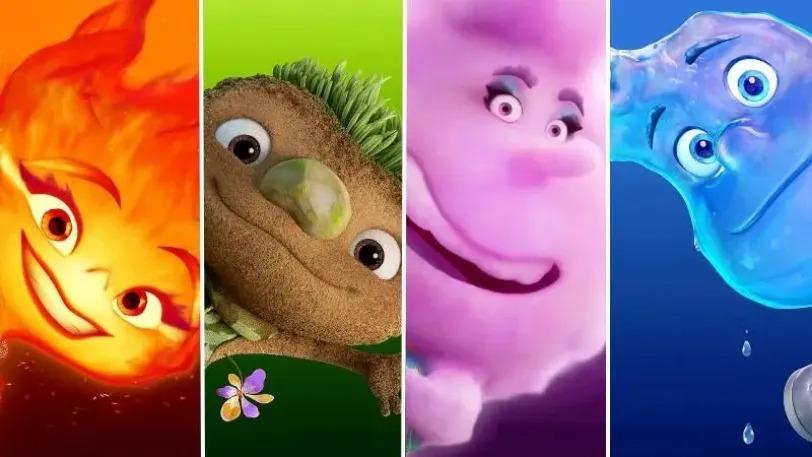 Elementos  Veja trailer da nova animação da Pixar com os 4 elementos