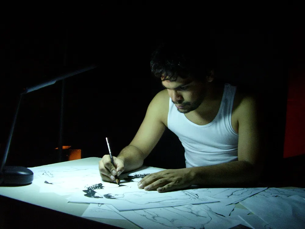 O artista no espetáculo 