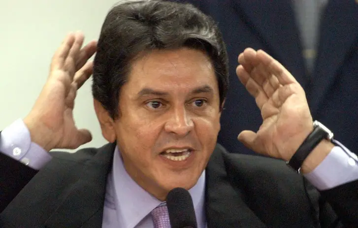 Foto de Roberto Jefferson durante o Mensalão