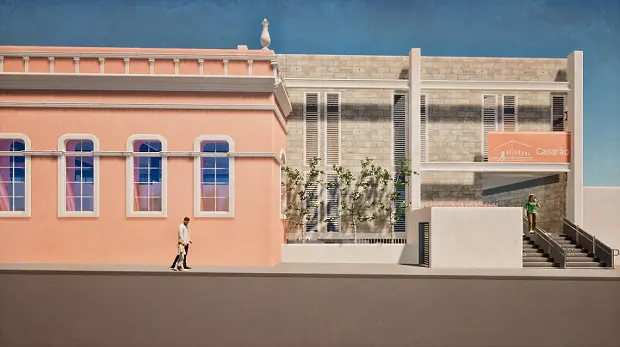 Imagem do projeto de restauro do Casarão dos Fabricantes