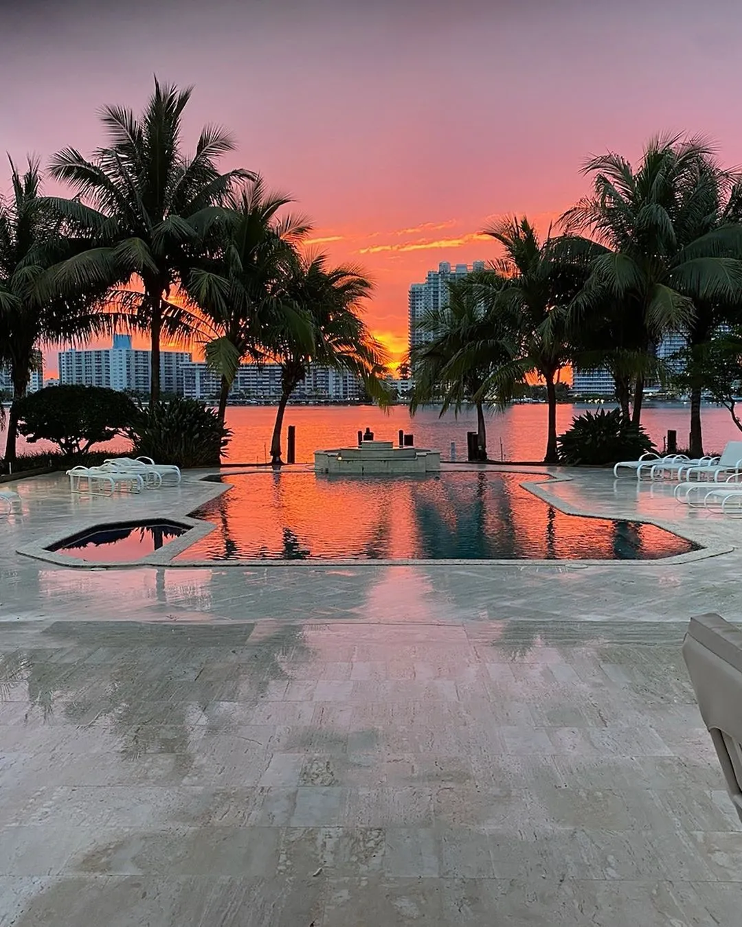 Vista da piscina