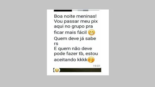 Outras professoras da unidade denunciaram o ocorrido expondo o “print” de uma conversa
