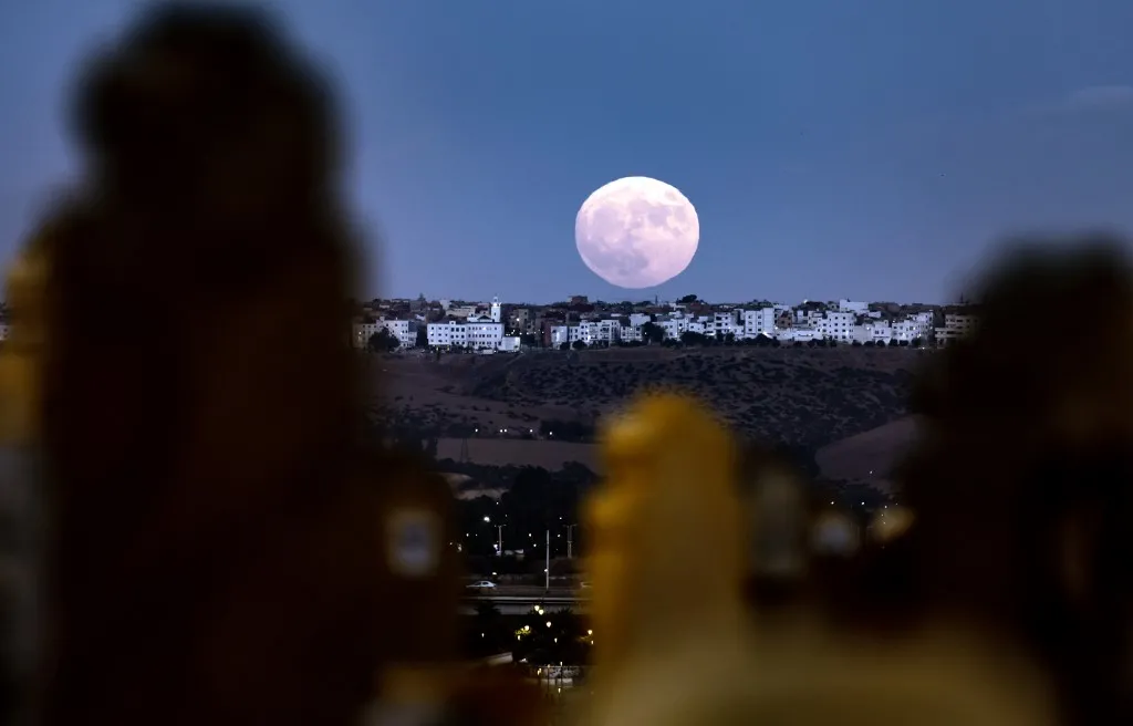Vista da 'Lua Azul' no Marrocos