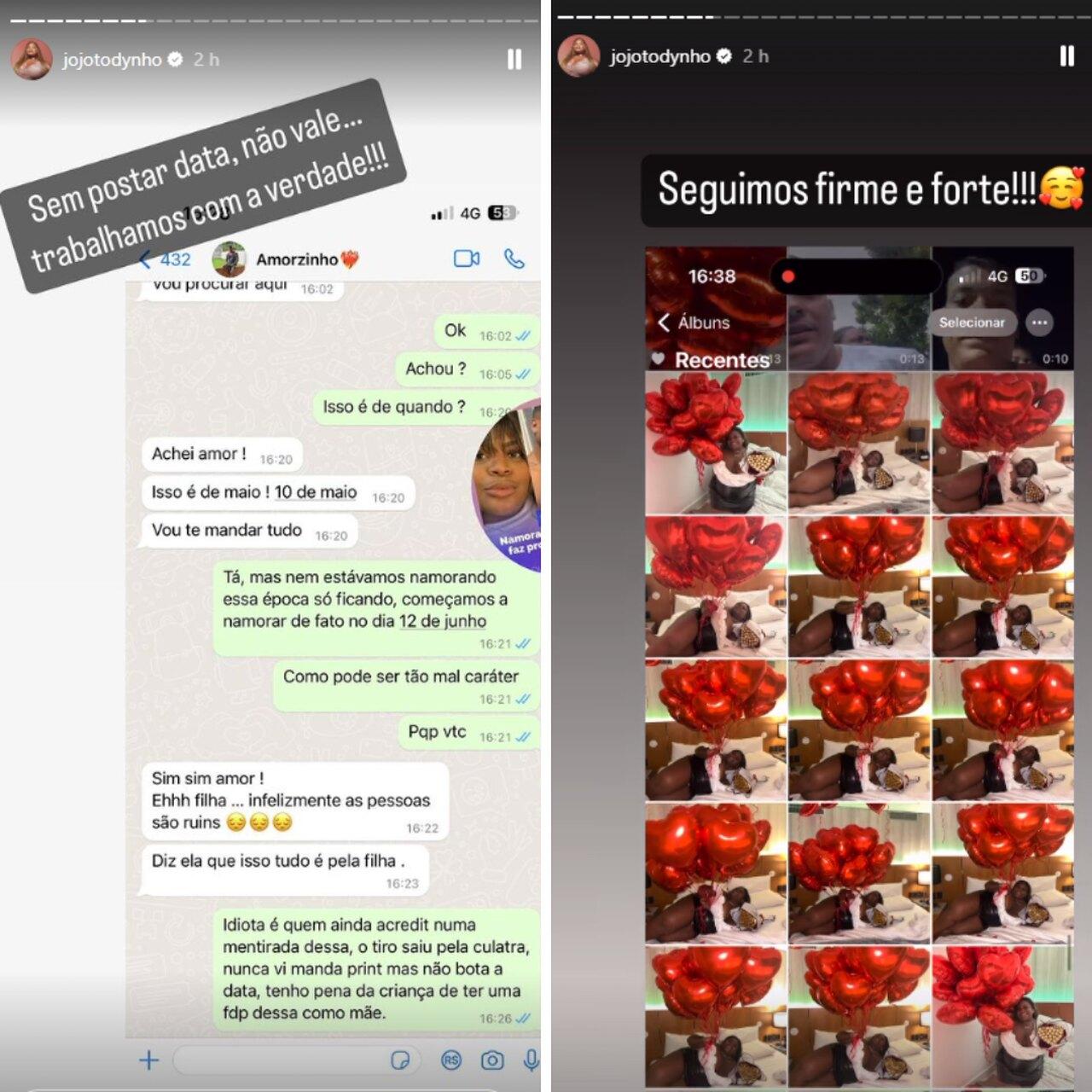 capturas de tela de Instagram