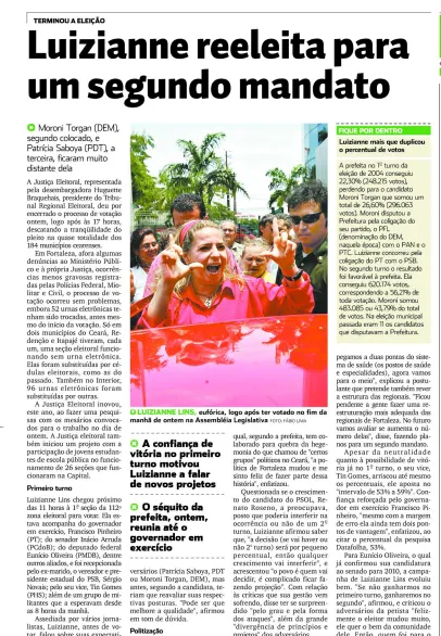 Luizianne Lins foi reeleita, em 2008, no primeiro turno da disputa eleitoral em Fortaleza