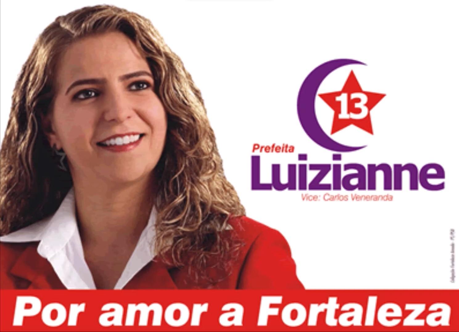 Campanha de Luizianne em 2004 reforçava que ela era a candidata do PT porque a cúpula da sigla apoiava o candidato do PCdoB