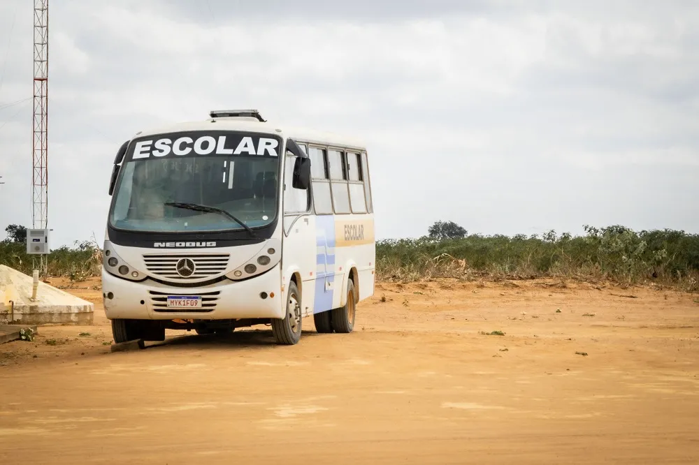 Transporte escolar da área em questão entre Salitre e Ipubi